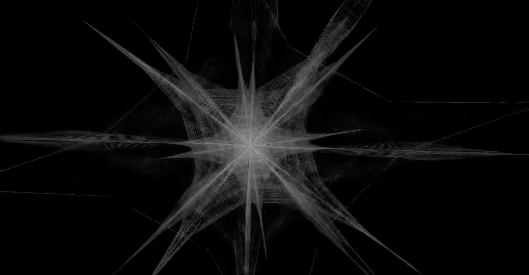 The structure symbolizes the invisible patterns of emotional energy, transforming digital motion into a delicate, responsive form.